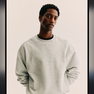 H&M Grey Loose Fit Sweatshirt